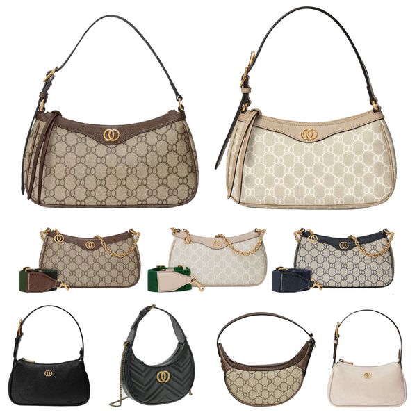 

Designer Bag Women's Classic Shoulder Bag Fashion Hobos bag Luxury Handbag Women's Underarm Bag Crescent Moon Luxury Designer Women Chain Stitched Letter Handbag, #11