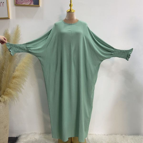 

DO23211 Plus size women's bat dress 2025 spring and summer new style, Gray