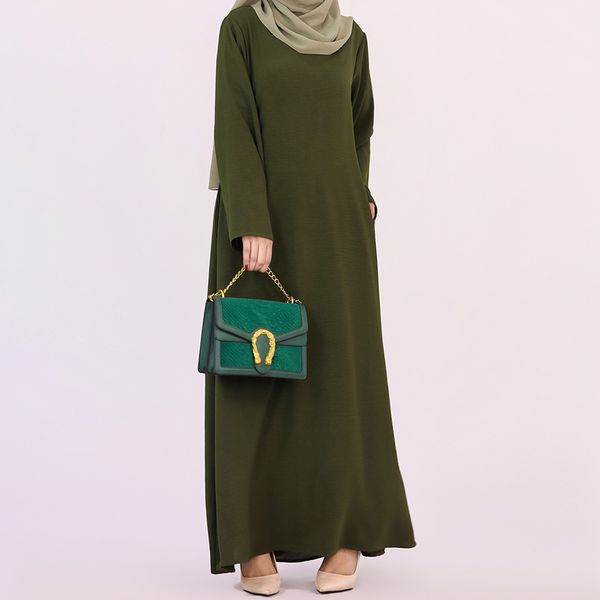 

PR94422 Plus size women's bat dress 2025 spring and summer new style, Green