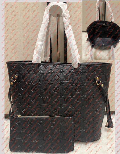 

2025 designer bag 2pcs Set Naverfull Enbossed Flower Women Cross body Handbag Shoulder Bags Composite bag Ladies Clutch Tote Bag shopping Female Coin Purse Wallet, Coffee
