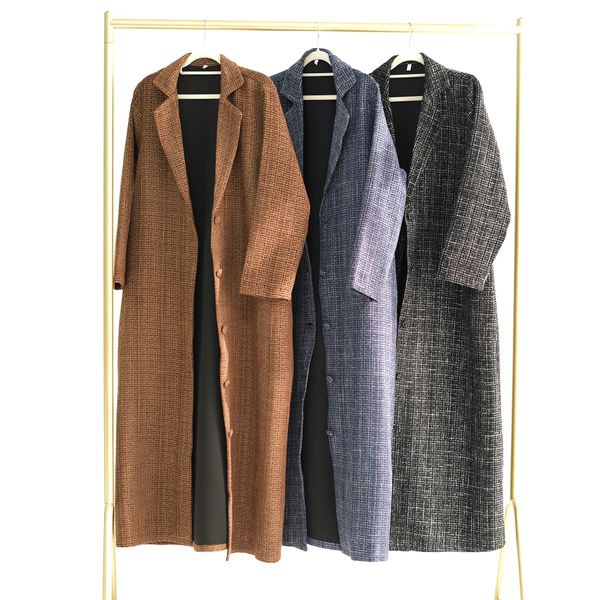 

CL76724 Plus size women's 2025 spring and autumn thickened cardigan dress, Gray