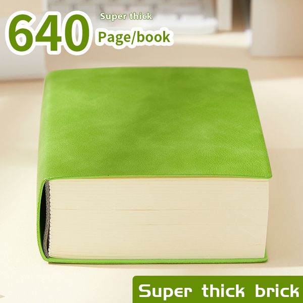 

Spreadable Thick Paper Handbook Premium 640 Page Milk Brick Notepad for Artists & Sketchers