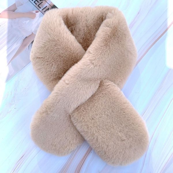 

Women's new autumn and winter warm Korean style plush scarf --80910
