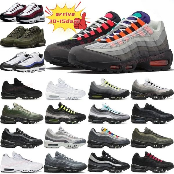 

95S Running shoes Triple Black white red neon Grey Gold Green hyper turquoise Midnight navy greedy mens designer platform sneakers womens outdoor sports trainers, Brown