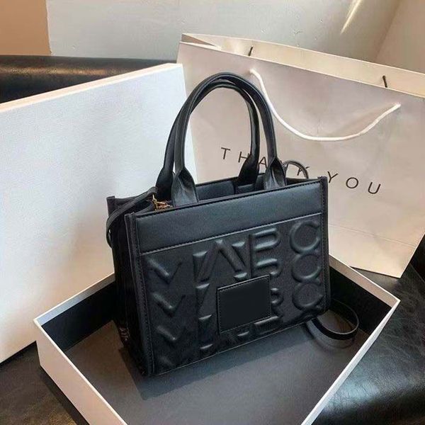 

High Quality Tote Bag Designer Bag Ladies Fashion Pure Color Simple Leather Trim Handbag Shoulder Slanting Black Medium Large Capacity Shopping Bag Luxury Bag, #8