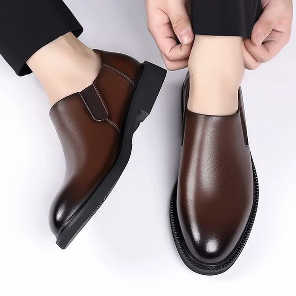 Italian Formal Shoes Mens Dress Shoes Business Leather Wedding Dress Man Oxford Shoes For Men Office Scarpe Uomo Eleganti 241220
