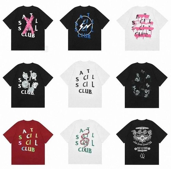 Designer T shirt Mens A S S C T Shirts Fashion Designer Shirt Anti Socials Club Cross Letter Print T-shirt Casual Couple High Quality Tshirt Loose Short Sleeve Tee