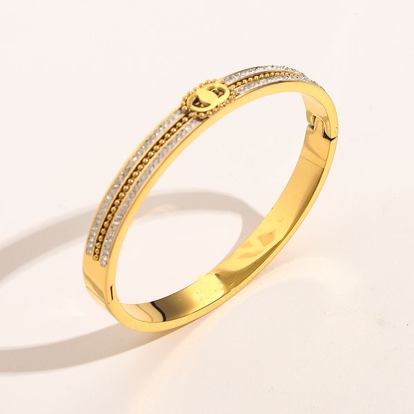 

Designer Bracelet Womens Luxury stainless steel Letter Bangle Designer Jewelry Classic Party Gifts