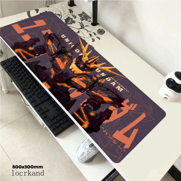 Large sized computer mouse pad keyboard pad game desk pad office e-sports soft pad Gundam animated pattern mouse padZ260720