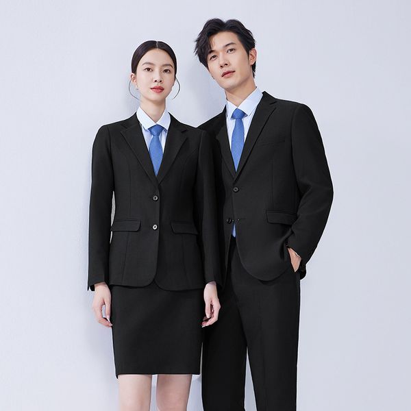 X1221Spring autumn winter wedding groom suit men's government civil servant work clothes