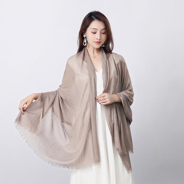 

1-355 Stylish Silk Beach Scarf with UV Protection Perfect Small Neck Accessory