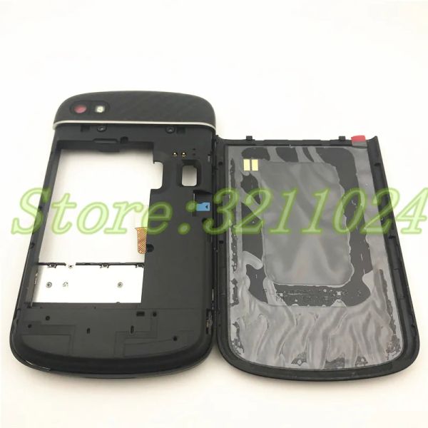 For Blackberry Q10 Full Housing Back Battery Case Cover + Frame Cover 2025 Case + English Keypad with Flex