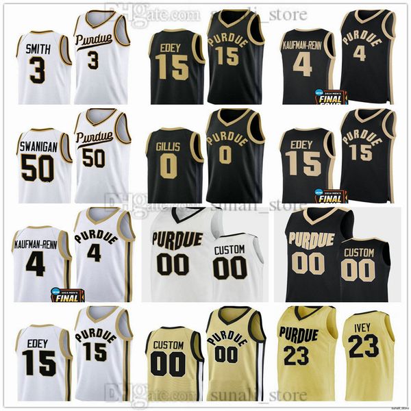 Purdue College Boilermakers NCAA Basketball Jerseys 3 Braden Smith 4 Trey Kaufman-Renn 23 Camden Heide 2 Fletcher Loyer 1 Caleb Furst 0 C.J. Cox Zach 15 Edey Jaden 23 Ivey