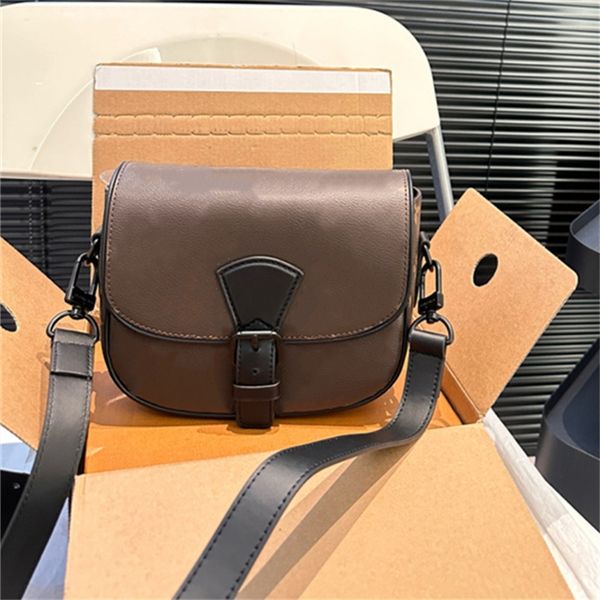 

Mens Saddle Cross Body crossbody designer bag man shoulder bags fashion saddles Leather TOP, Brown
