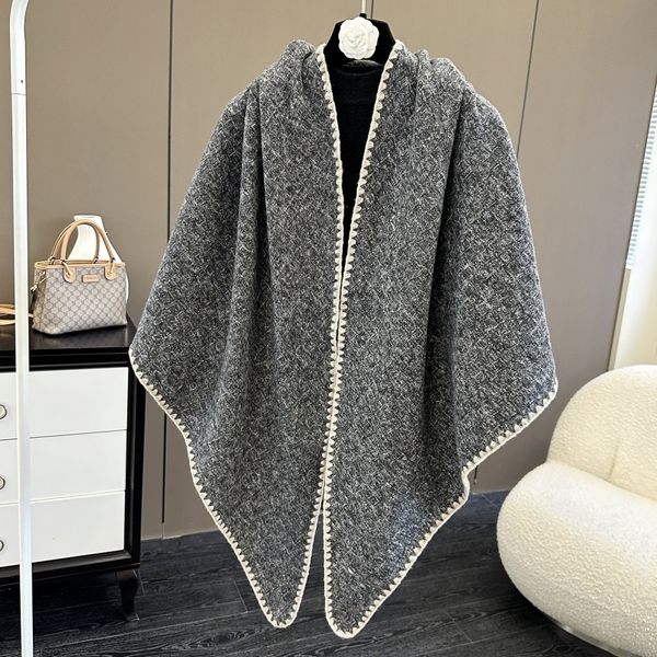 

New triangle scarf shawl for women office light luxury solid color shawl --873293