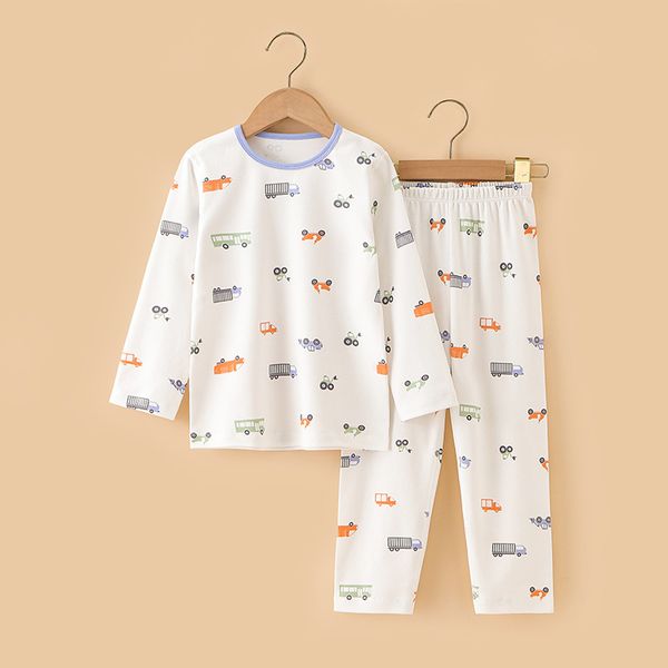 XW18 Autumn and winter children's home underwear suits boys and girls baby clothes long sleeves tight spun cotton cloth cute