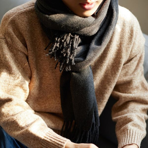 

1-675 Women's winter Korean style all-match Japanese style shawl student scarf