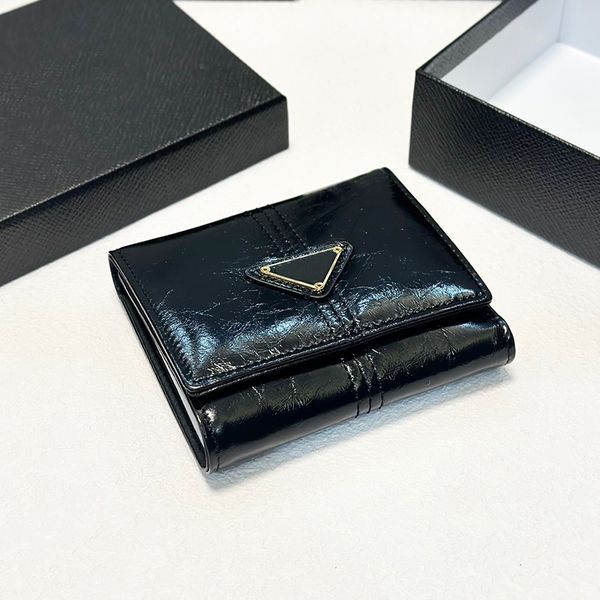 

Designer bag Cowhide Leather Classic Wallets Card Holder Wallet Classic coin purse Mini Handbags Classic Clutch Bags Luxurys Purse Card Women Card slot 12m, Black