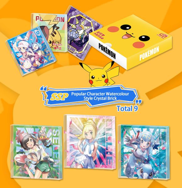 Anime and manga game characters limited collector card crystal brick blind box gift canonical card a pack, support OEM / ODM customized design