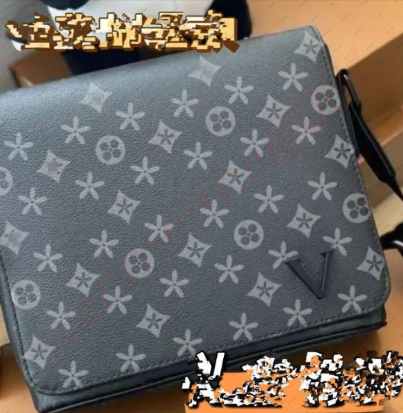 

Purses Fashion Handbags Men Leather TRIO Messenger Bags Men's Leather Crossbody Bag leather Designers Messenger Bag Women Luxury Shoulder Bags Tote Man's bags, Grey
