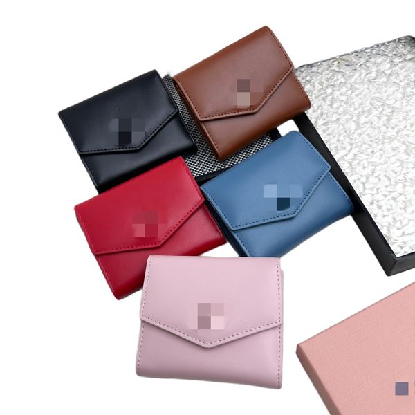 

High quality Designers Luxury Genuine Leather Wallets cardholder France Paris plaid style luxurys mens wallet designers women wallet Purse Crossbody Bag 224, B-6