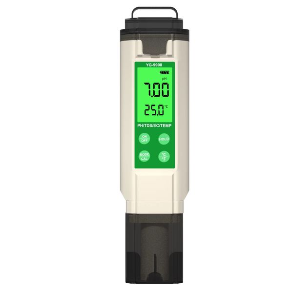 

4-in-1 Portable PH EC TDS TEPM Temperature Meter Water Quality Tester Hydroponic Water Testing Tool High-Precision LCD Backlight Design
