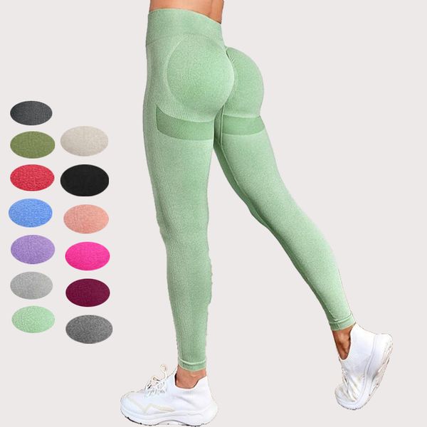 

Fashionable women's versatile tight pants high waisted yoga fitness pants push ups soft alignment elastic hip lifting peach hip sports pants running training, Purple shorts