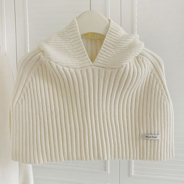 

Korean version new original design split hood integrated scarf shawl --89243