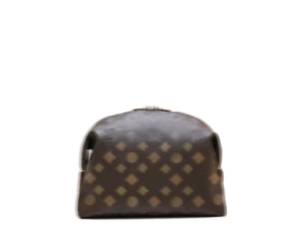 

Gradient black white Monogram Nice nano Makeup Bag Women Designers Toiletry Travel Pouch Ladies Purses High Quality Handbags Cosmetic Bags, Brown