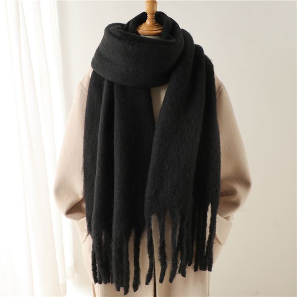 

10757 Warm and long tassel scarf for men and women exported to Europe and America