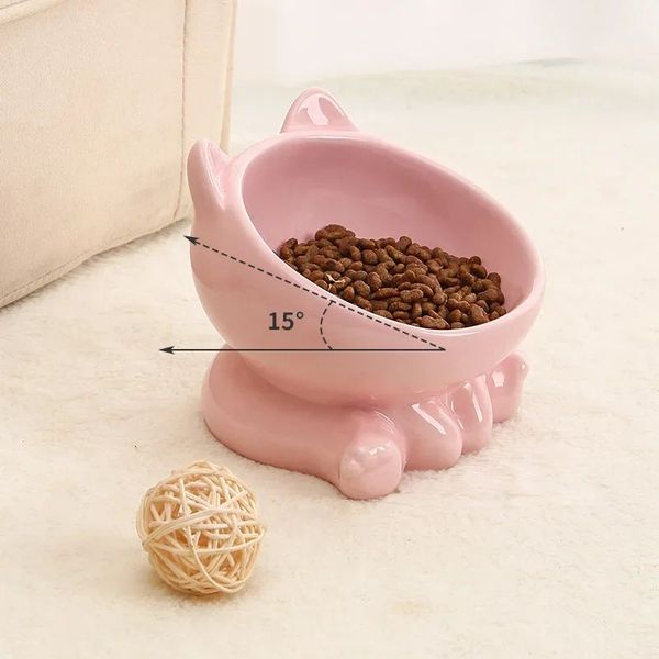 157303 Design a feeding platform with adjustable angles to meet the feeding needs of cats in different postures and reduce the burden on the cervical spine.