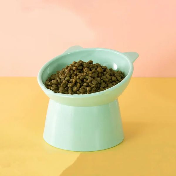 115338 Ceramic cat bowls are stable and relatively heavy, so they are placed firmly and are not easily knocked over when cats eat