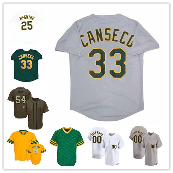 

1995 Throwback WS Baseball Jerseys Rickey Henderson Mark 25 McGwire Jose Canseco Dennis Eckersley CARNEY LANSFORD DAVE STEWART WALT WEISS Reggie Jackson 4XL, Men player version green style