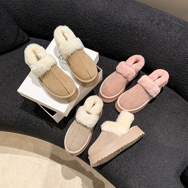 

Women Classic Ultra Mini Platform Boot II 2" Platform Height 5cm Australian Winter Snow Designer Tasman Tazz Fur Boots Slippers Ankle Sherpa Sweater EEEETTTTT, 6# new snow boots
