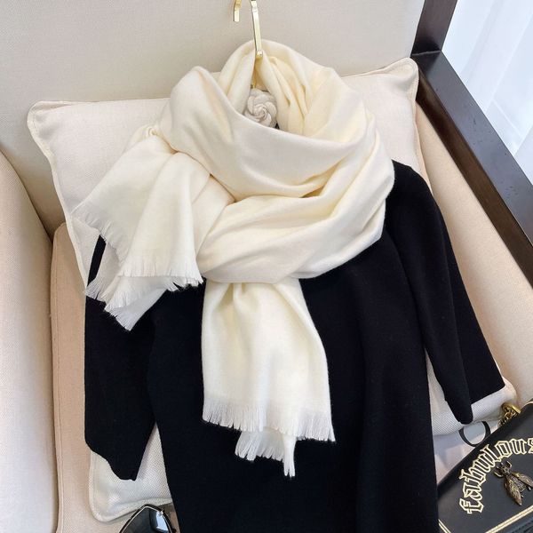 

10781 winter warm long for women scarf solid color all match Unisex
