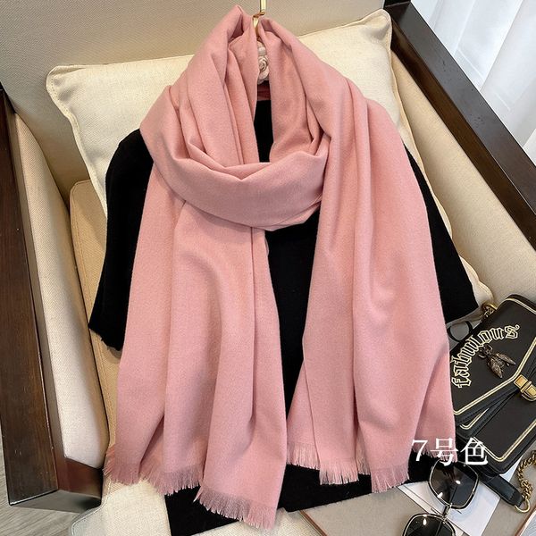 

10773 daily wear Warm and long tassel scarf for men and women