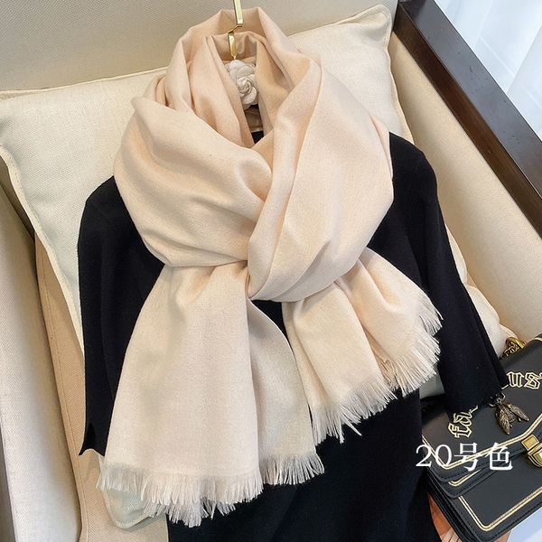 

10775 Mohair scarf solid color all match winter warm long