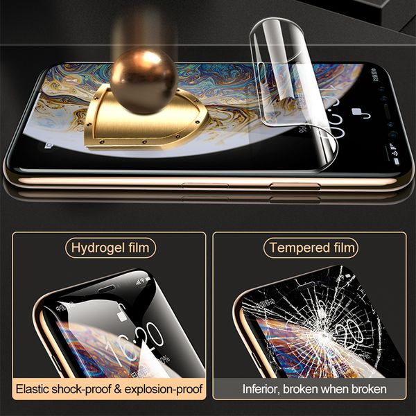 Protective Hydrogel Film for iPhone 11 Pro XS Max X XR Screen Protector for 2025 iPhone 8 7 6 6s Plus (Not Glass)Film Protection Foil