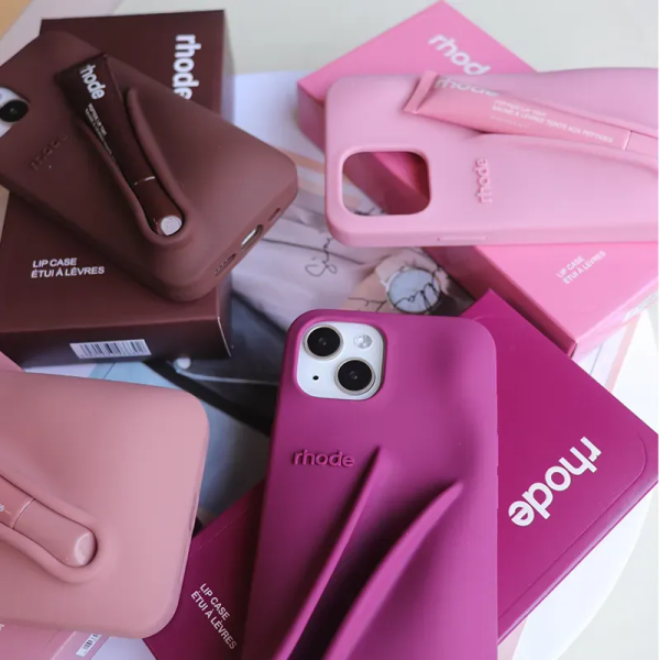 

rhodes phone case For iPhone 16 Pro Max case 16 15 Plus 14 Pro 13 12 Luxurys Designer Fashion iphone case Lip Gloss Lipstick Lip Balm 3D Silicone Phone cover with box AAA, #4 lip gloss
