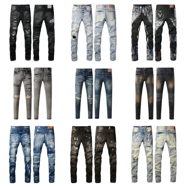 

men jeans mens designer jean pants brand baggy womens retro casual hip hop streetwear designers joggers pant hole black skinny slim Jeans uomo rock man, A2