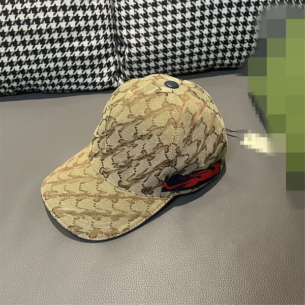 

2025 Baseball men woman fashion snapback Sun cap Classic Letter embroidery summer Brown canvas truck hat, White