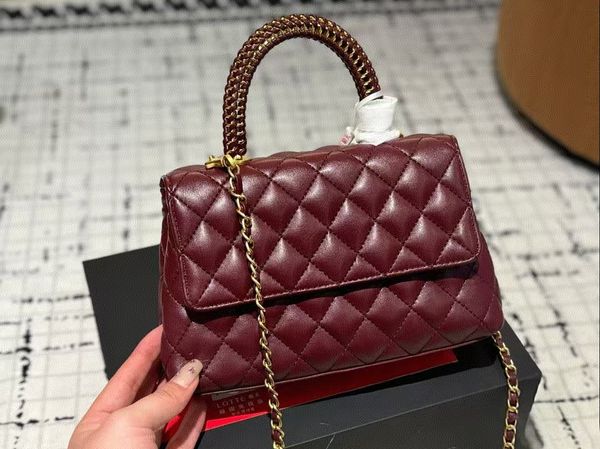 

Designer coco handle bag Women's Crossbody Metal Chain Handbag Classic Beautiful Shoulder Bag High Quality, #3