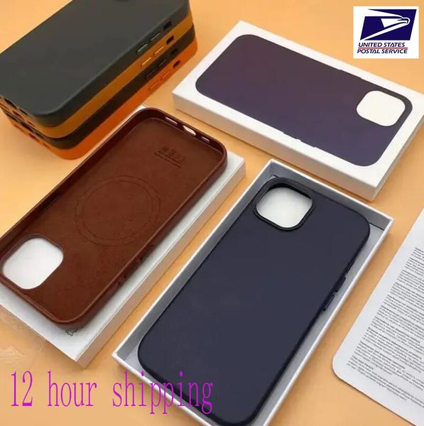 

Leather Magnetic Phone Case for iPhone 15 14 Pro Max Case Compatible with MagSafe PU Leather Cell Phone Case With retail package MAX MAX88, Light purple