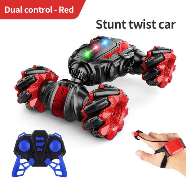 

Electric 4WD Remote Control Twisted Flip Car Gesture Sensing Light Music Drift Double-sided Off-road Stunt Childrens Toy
