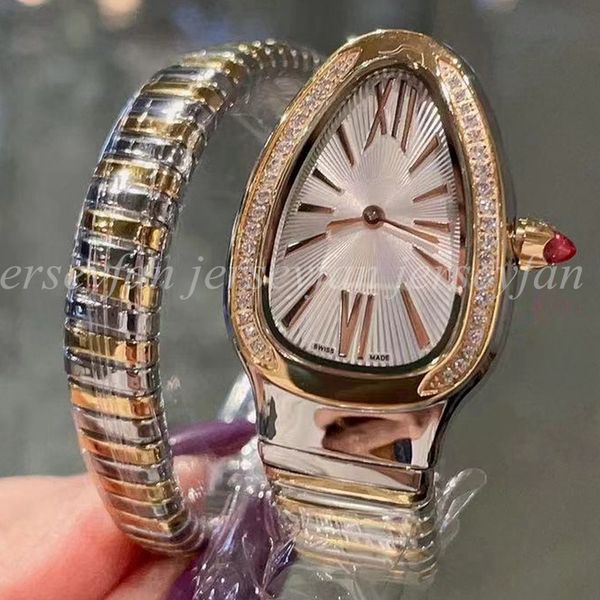 

Premium Quality Women Watches Fashion Wrist Watches With/No Diamond Gold Rosegold Silver Wristwatches 22874, #26 [no diamond]silver-black strip