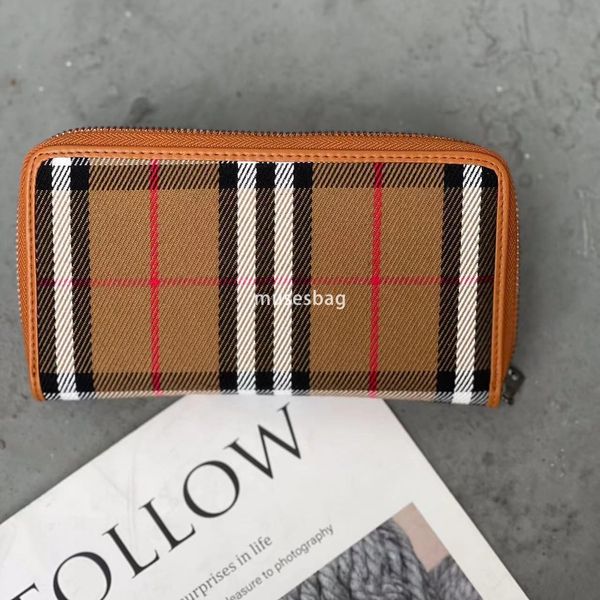 

European and American lightweight new best-selling contrasting color plaid cotton and linen canvas wallet card bag business banquet bag high-quality hand-held bag, Black