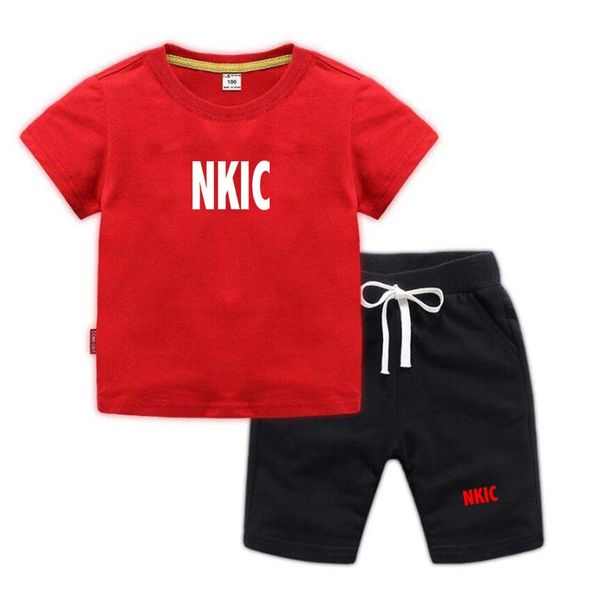 

Summer Baby Girls Clothes Suit Children Boys Fashion 100% Cotton T-Shirt Shorts 2Pcs/Sets Toddler Sports Costume Kids Brand Tracksuits, Cowboy blue