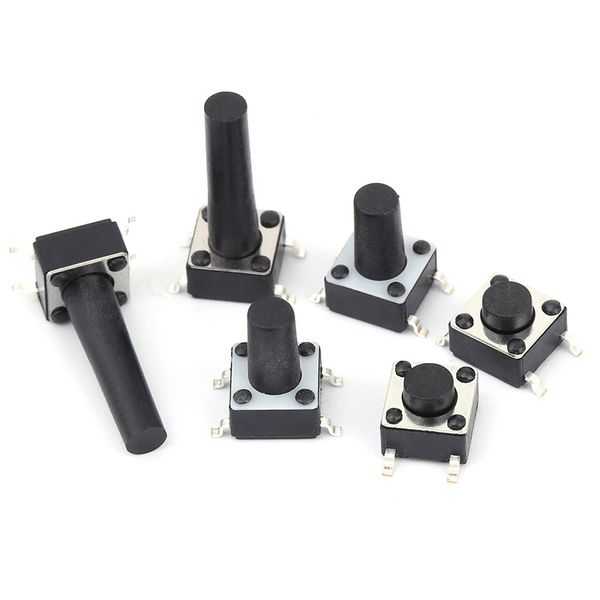 

SMT touch switch 6X6 with four legs fully attached, with a distance of 8.0~9.3. Multiple styles of electronic switches