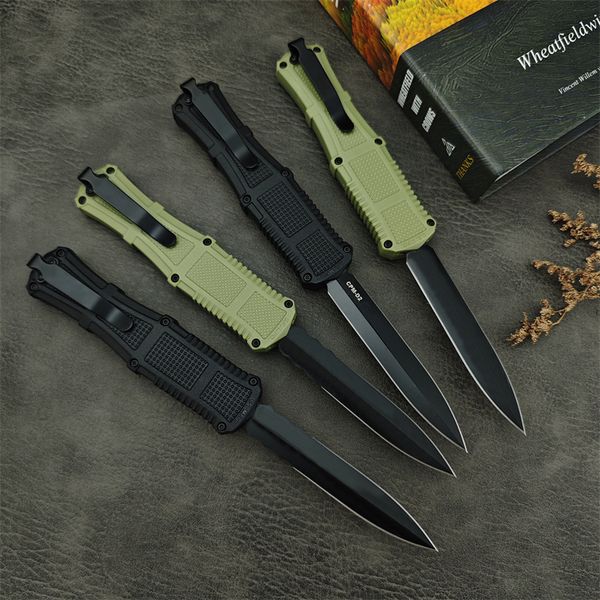 GY Claymore Assisted Knife C Blade Black Green Grivory Handles Tactical Multitools Hunting Survival Camping Pocket Knives