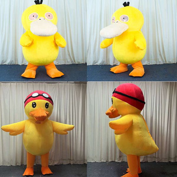 

Little Iatable mascot Yellow Duck Mascot Costume Blow Up Fursuit Easter Disfraz Furry Fancy Party New Year Props Best quality, Black